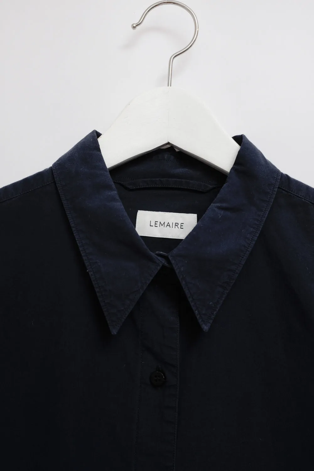 LEMAIRE NAVY COTTON CLASSY SHIRT