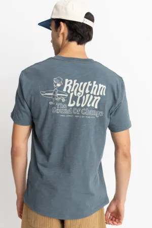 Rhythm Livin Slub Ss T-Shirt - SLATE