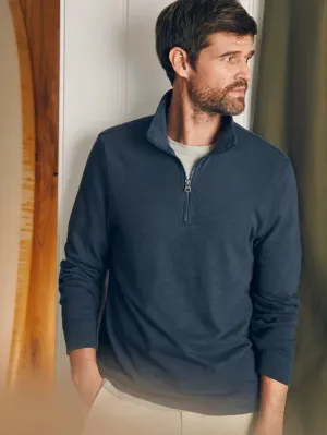 Sunwashed Slub Quarter Zip